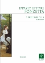 Ippazio Ettore Ponzetta, 5 Preludes Op. 3, for Piano Klavier Buch