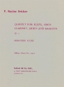 Blserquintett op. 5 fr Flte, Oboe, Klarinette, Horn und Fagott Studienpartitur