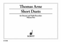 Short Duets Vol. 2 fr Sopran- und Alt-Blockflte Spielpartitur