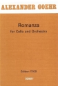 Romanza op. 24 fr Violoncello und Orchester Studienpartitur