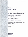 Aria con divisioni fr Altblockflte und Klavier