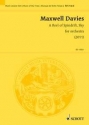 Maxwell Davies, Sir Peter A Reel of Spindrift, Sky fr Orchester Studienpartitur