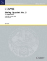 Cowie, Edward String Quartet No. 3 In Flight Music Streichquartett Partitur und Stimmen