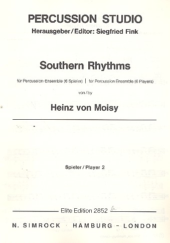 Southern Rhythms fr Percussion-Ensemble (6 Spieler) Stimmen