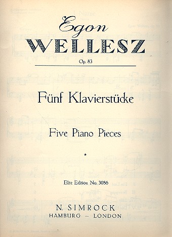 Fnf Klavierstcke op.83 fr Klavier