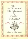 Trio for 2 flutes and cello (bassoon) score and parts