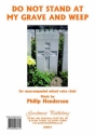 Henderson Philip Do Not Stand At My Grave And Weep Choir - Mixed voices (SATB)