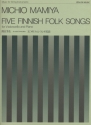Finnish Folksongs, 5 Violoncello und Klavier