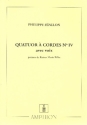 Quatuor  cordes no.4 pour quatuor et voix partition