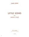 CHOISY Laure Little song violon et piano Partition