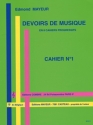 MAYEUR Edmond Devoirs de musique cahier 1 formation musicale Partition