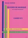 MAYEUR Edmond Devoirs de musique cahier 2 formation musicale Partition