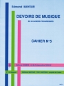 MAYEUR Edmond Devoirs de musique cahier 5 formation musicale Partition