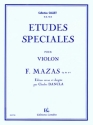 MAZAS Jacques-Fereol Etudes spciales Op.36 n1 violon Partition