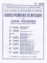 FOURNIER Louis Cours primaire de musique cahier 2 formation musicale Partition