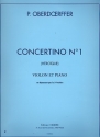 Concertino no.1 pour violon et piano
