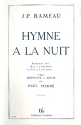 Hymne  la nuit pour choeur mixte  4 (3) voix partition (set de 10 exemplaires)