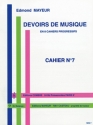 MAYEUR Edmond Devoirs de musique cahier 7 formation musicale Partition