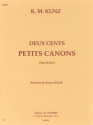 KUNZ K. M. Petits canons (200) piano Partition