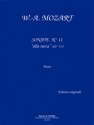 MOZART Wolfgang Amadeus Sonate n11 KV331 en la maj. ''Alla turca'' piano Partition