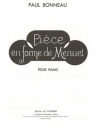 Pice en forme de menuet pour piano