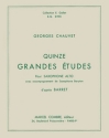 CHAUVET G. Grandes tudes (15) saxophone Partition