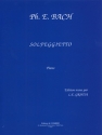 BACH Carl Philip Emanuel Solfeggietto piano Partition