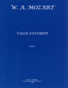 MOZART Wolfgang Amadeus Valse favorite piano Partition