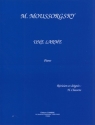 MOUSSORGSKY Modeste Une larme piano Partition
