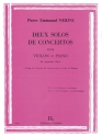 NERINI Pierre-Emmanuel Solos de concertos (2) en sol maj. et sib maj. violon et piano Partition