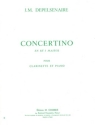 DEPELSENAIRE Jean-Marie Concertino en rb maj. clarinette et piano Partition