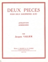 VALLIER Jacques Pices (2) Andantino - Scherzando 2 saxophones altos Partition