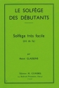 CLASSENS Henri Solfge des dbutants - cl de fa formation musicale Partition