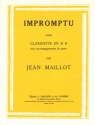 MAILLOT Jean Impromptu clarinette et piano Partition