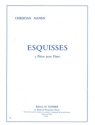 MANEN Christian Esquisses (3 pices) piano Partition