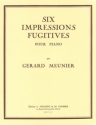 MEUNIER Grard Impressions fugitives (6) piano Partition