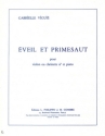 VIGUIE G. Eveil et primesaut violon ou clarinette sib et piano Partition