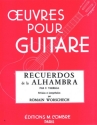 TARREGA Francisco Recuerdos de la Alhambra guitare Partition