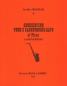 DEPELSENAIRE Jean-Marie Concertino La Bote  musique 2 saxophones altos et piano Partition