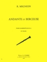 MIGNION Ren Andante et berceuse clarinette et piano Partition