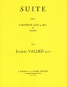 VALLIER Jacques Suite Op.59 saxophone et piano Partition