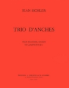 SICHLER Jean Trio d'anches hautbois, clarinette et basson Partition