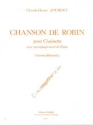 JOUBERT Claude-Henry Chanson de Robin clarinette et piano Partition