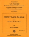ROBERT Jacques Chant sans parole saxophone et piano Partition