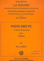 Pice brve en forme de berceuse pour orgue