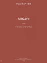 LANTIER Pierre Sonate clarinette sib et piano Partition