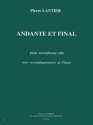 LANTIER Pierre Andante et final saxophone alto et piano Partition
