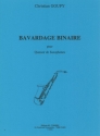 GOUPY Christian Bavardage binaire 4 saxophones Partition