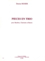 ROGER Denise Pices en trio hautbois, clarinette et basson Partition