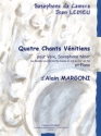 MARGONI Alain Chants vnitiens (4) voix, saxophone tnor et piano Partition